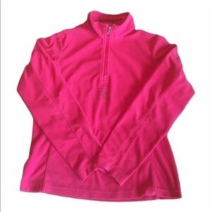 SPYDER Girls 1/4 zip fleece shirt - sz Med…